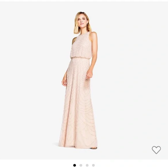 Adrianna Papell | Dresses | Nwt Adrianna Papell Beaded Halter Dress |  Poshmark